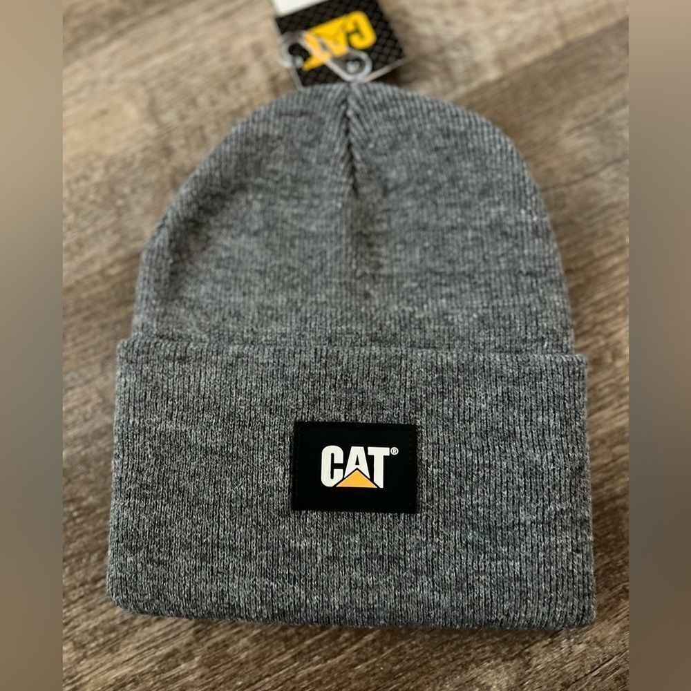Caterpillar CAT Label Cuff Beanie- Gray‎